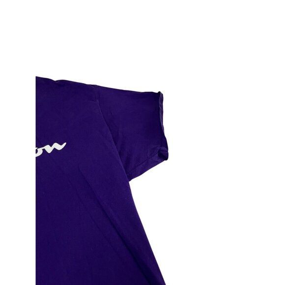 Champion Purple Graphic T-Shirt XL Mens Authentic Athletic Casual Cotton Comfort - Picture 10 of 14